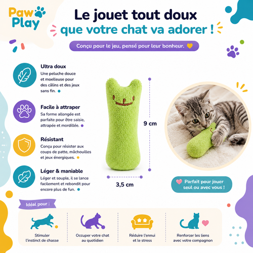 Jouet Peluche à Mordiller pour Chat – Paw Play